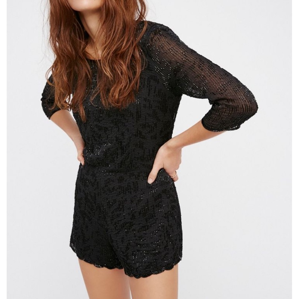Free People Beaded Romper